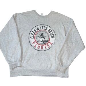 Vintage 90s Clearwater Beach Florida Crewneck Sweatshirt Pullover